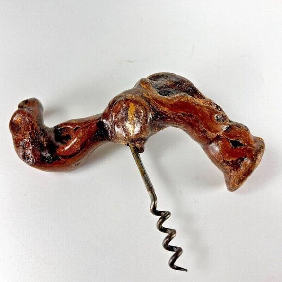 Vtg Laurent Siret Rochefort Grapevine T Handle Corkscrew Bottle Opener France - Picture 6 of 9